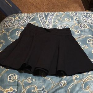 A-line black skirt